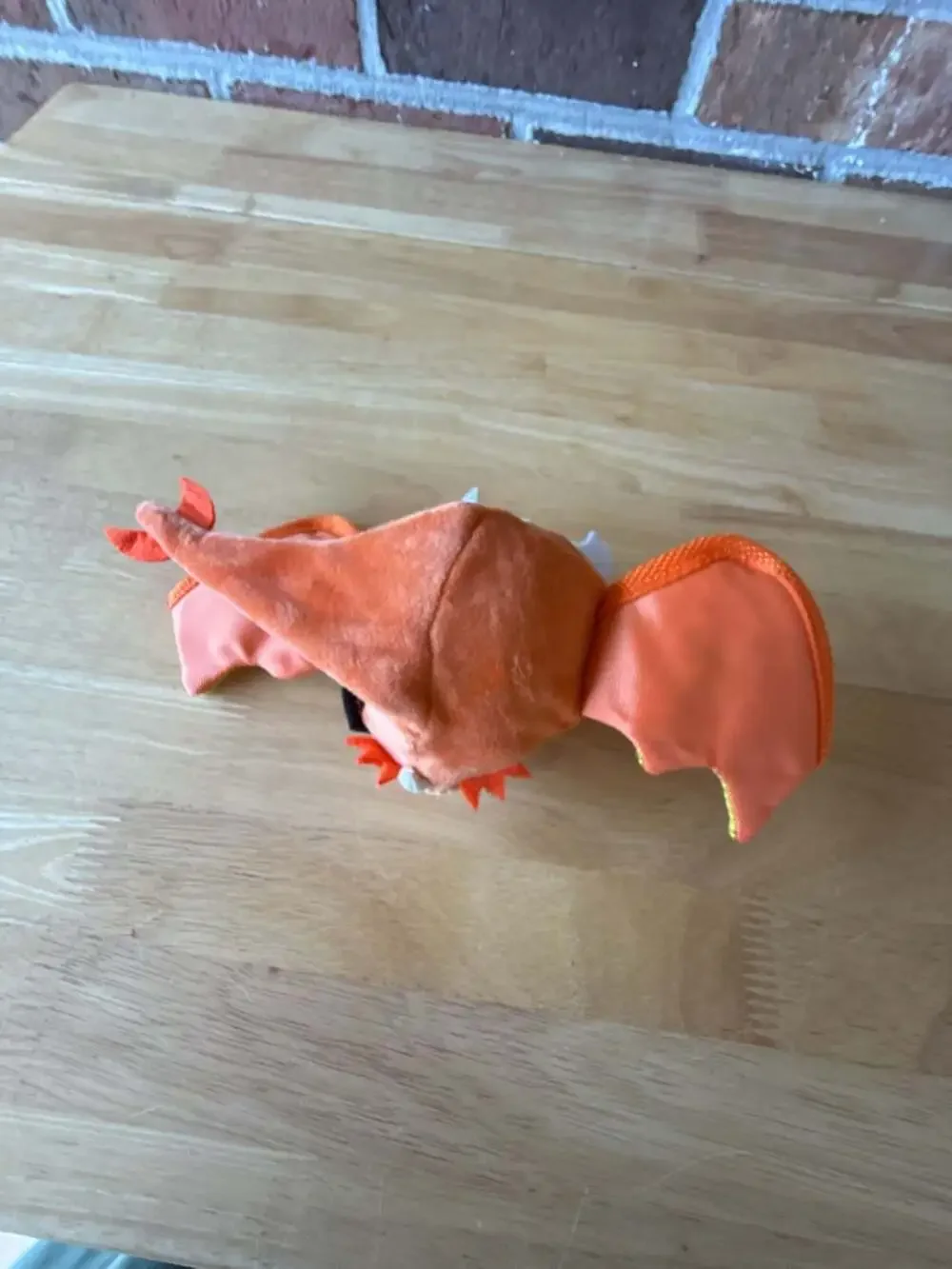 BARK Plush Orange Dragon Dog Toy